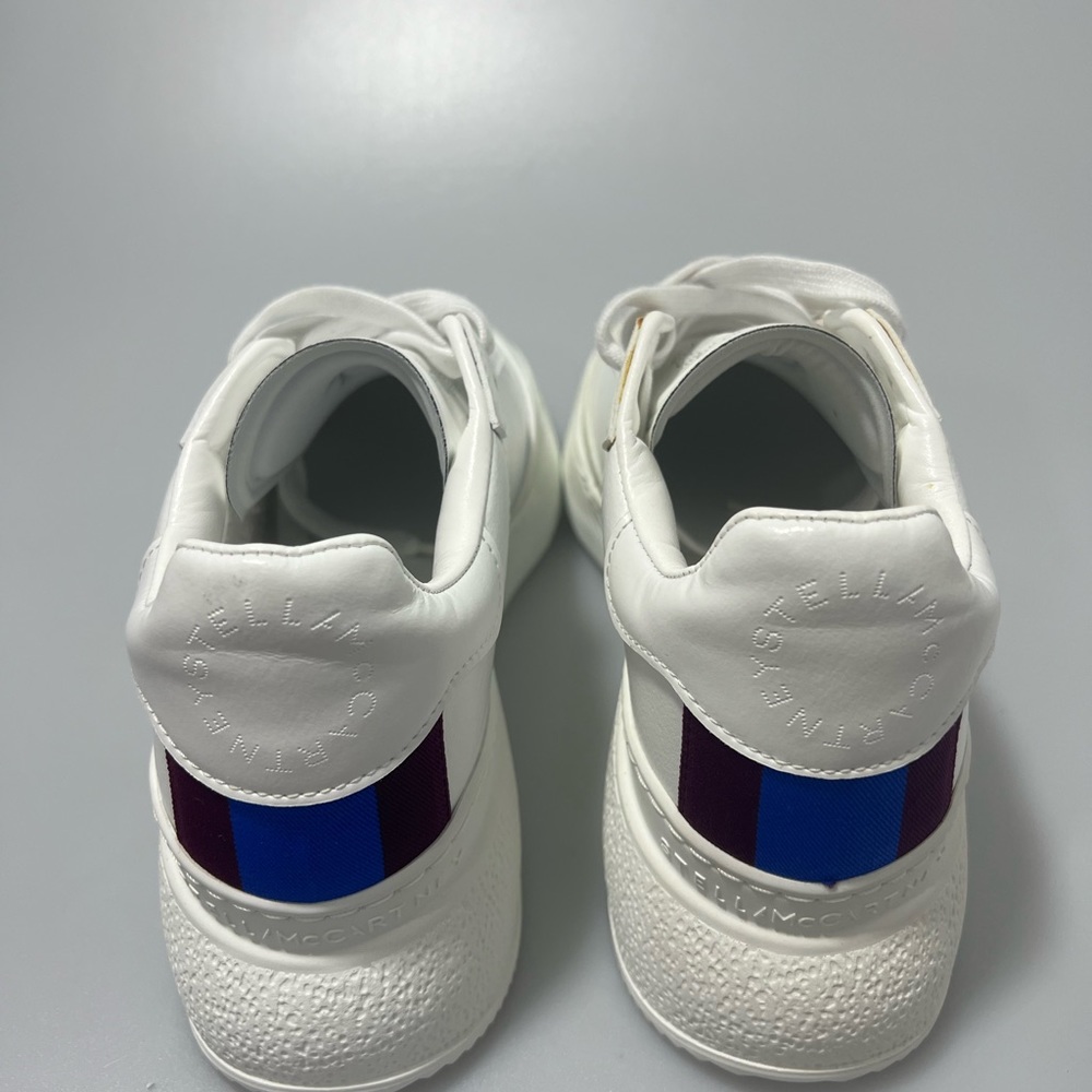 Stella Mccartney Loop Platform Wedge Sneakers Whi… - image 3